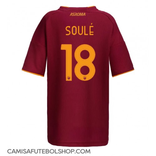 Camisa de time de futebol AS Roma Matias Soule #18 Replicas 1º Equipamento Feminina 2025-26 Manga Curta